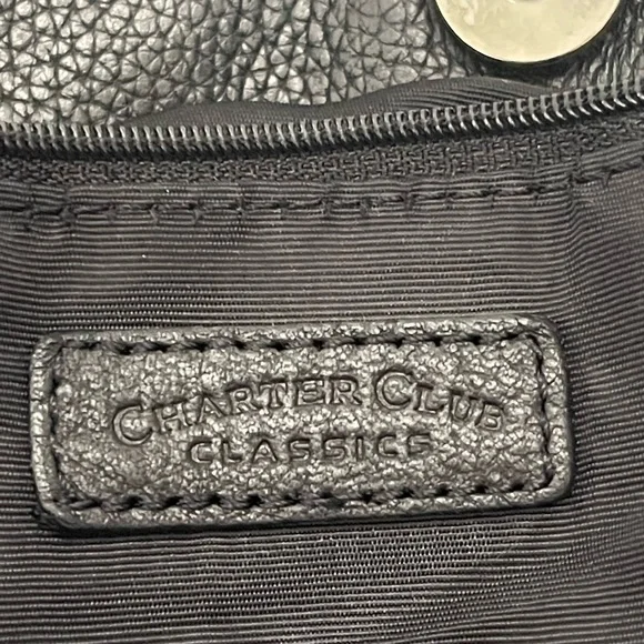 Charter Club Black Shoulder Bag - Picture 10 of 16